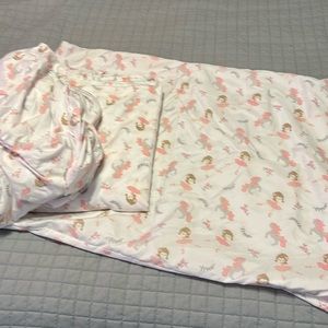 Ballerina Twin Sheet Set – Fitted Sheet, Top Sheet & Pillowcase